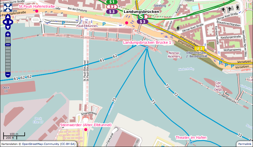 Hamburg HVV Harbor Ferries Landungsbrücken