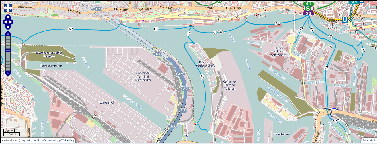 Hamburg HVV Harbor Ferries Overview
