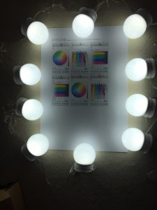 Spiegel Lampe Hollywood LED Leuchtkraft